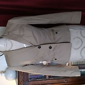 Donating in May 2022, khaki fitted jacket